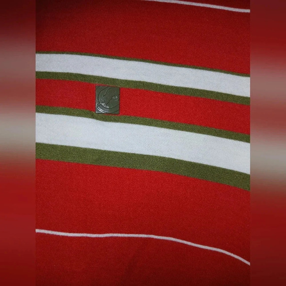 ECKO Unlimited red green cream polo style shirt men's 2XL casual streetwear 90's - Picture 4 of 5